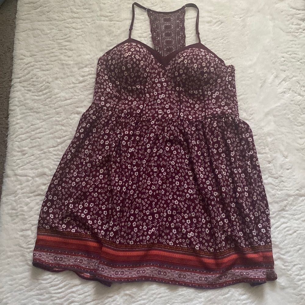 Boho Inspired Floral Print Dress